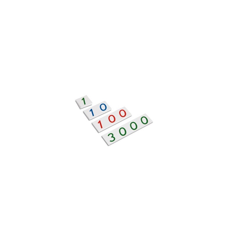 Malé plastové čísla, 1-3000
