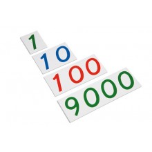 Große Zahlenkarten 1 - 9 000: Kunststoff