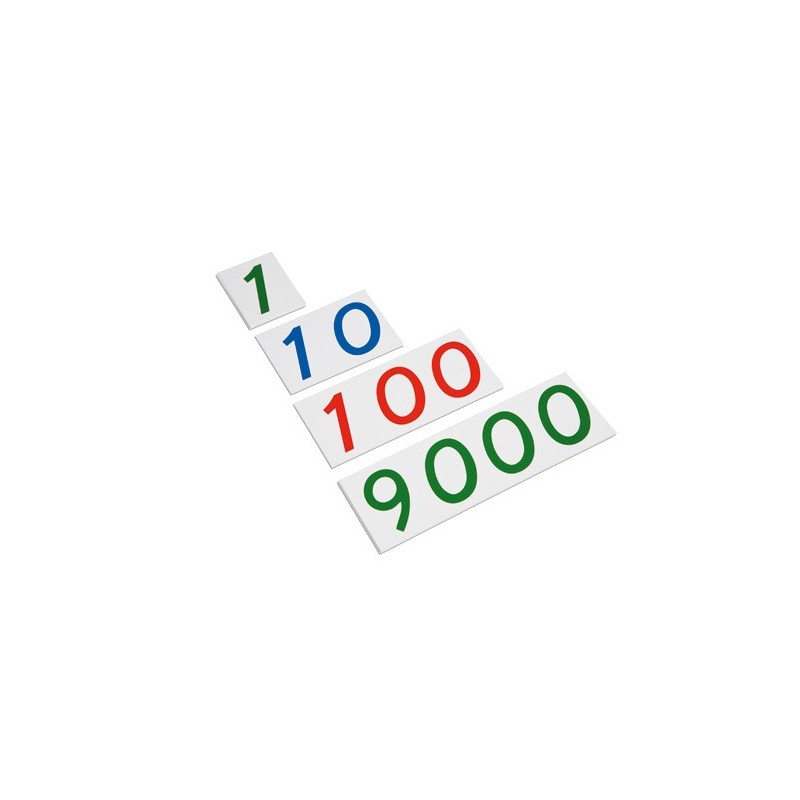 Veľké plastové čísla, 1-9000