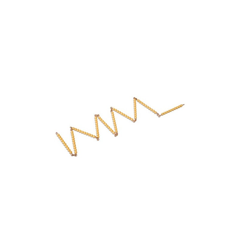 Golden Bead Chain Of 100: Individual Beads Nylon