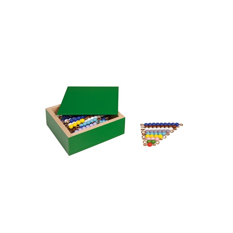 Colored Bead Stairs: Individual Beads Nylon: 10 Sets
