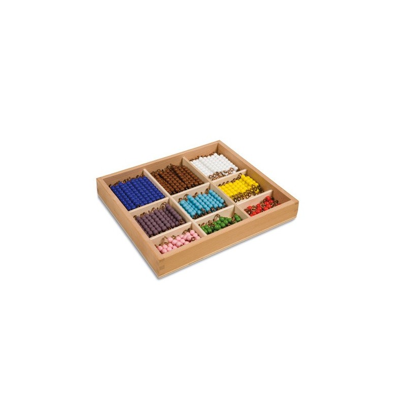 Kasten mit Perlenstäbchen für das Multiplikationsbrett: Lose Perlen (Kunststoff)