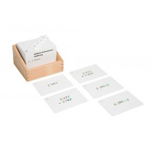 Kasten mit Aufgabenkarten für das goldene Perlenmaterial