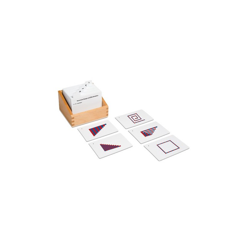 Box with task cards for the numerical bars