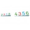 Number cards large plastic