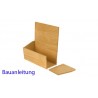 Card index boxes made of wood small narrow