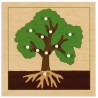 Botanisches Puzzle: Baum
