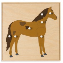 Tierpuzzle: Pferd