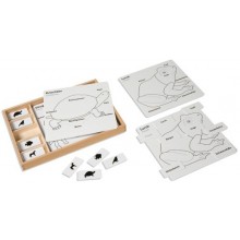 Kontrollkarten für die Tierpuzzles