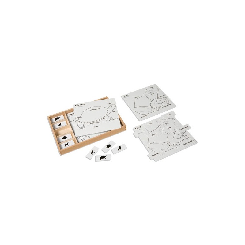 Kontrolné karty pre puzzle zvierat
