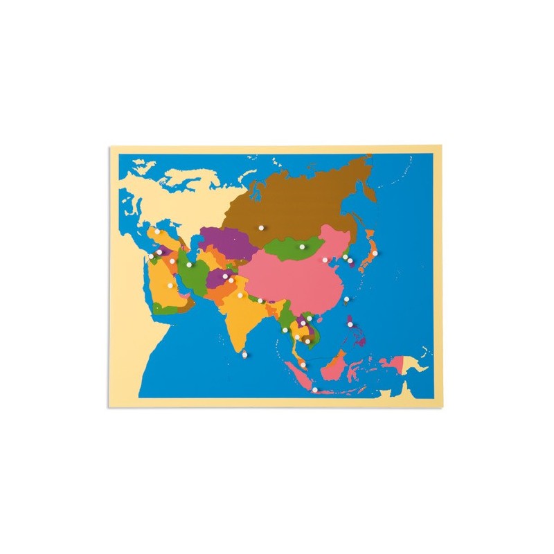 Puzzle mapa Ázie