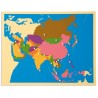 Puzzle mapa Ázie