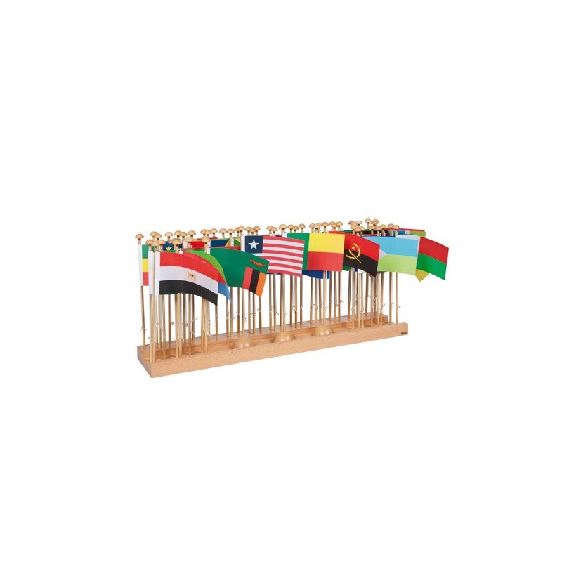 Vlajka stojí Afrika