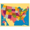 Puzzlekarte Vereinigte Staaten von Amerika