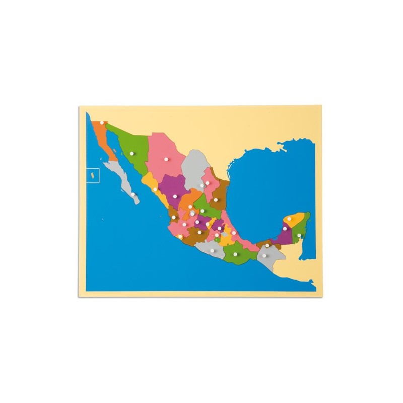 Puzzlekarte Mexiko