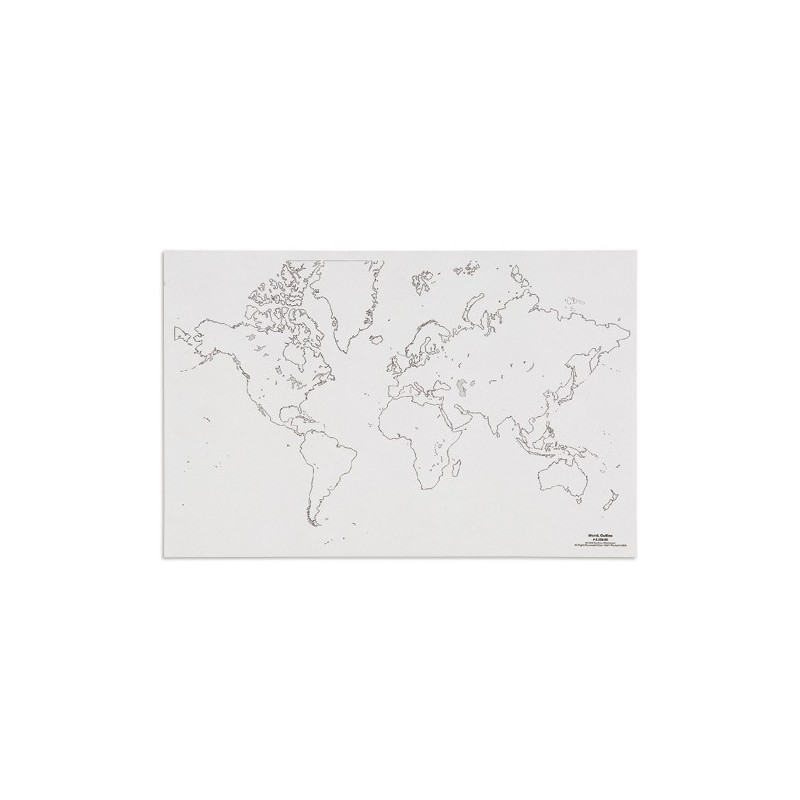 Mapa sveta - obrys