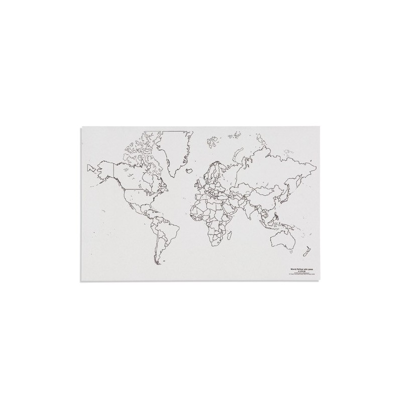World: Political With Lakes (50)