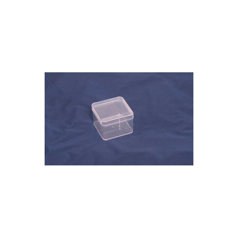 Kunststoff Box  7,9 x 7,9 x 5,4 transparent