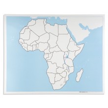 Kontrollkarte Afrika: unbeschriftet
