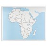 Kontrollkarte Afrika: unbeschriftet