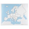 Kontrollkarte Europa: unbeschriftet