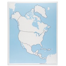 North America Control Map: Unlabeled