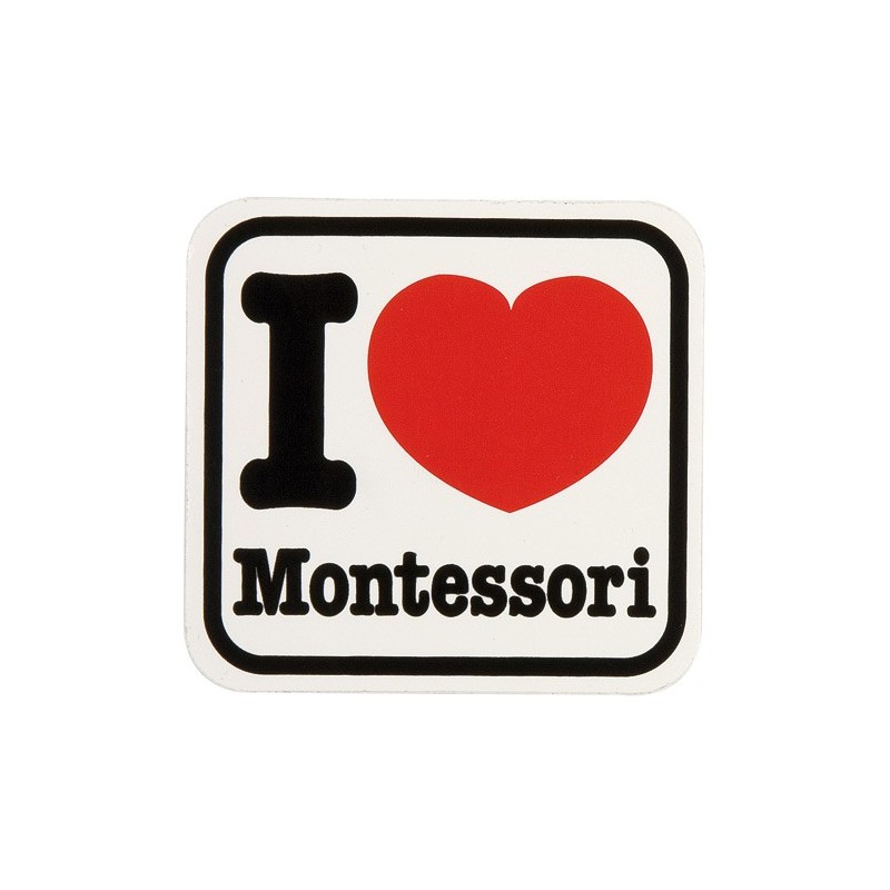 Aufkleber: I Love Montessori