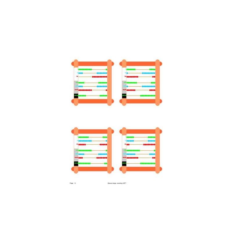 Abacus Large, Counting LEFT	 (Dieser Artikel ist auch in deutsch erhältlich)