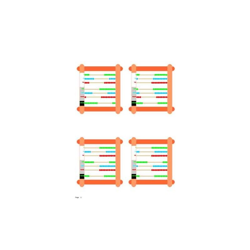 Abacus Large, Counting LEFT	 (Dieser Artikel ist auch in deutsch erhältlich)