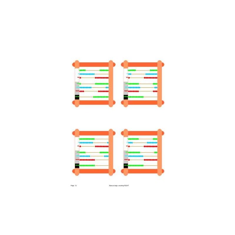 Abacus Large, Counting RIGHT	 (Dieser Artikel ist auch in deutsch erhältlich)