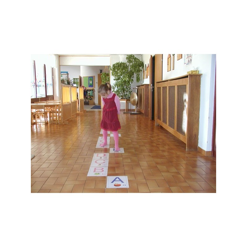 ABC floor posters for kindergarten A4