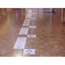 ABC Bodenplakate für Kindergarten A4