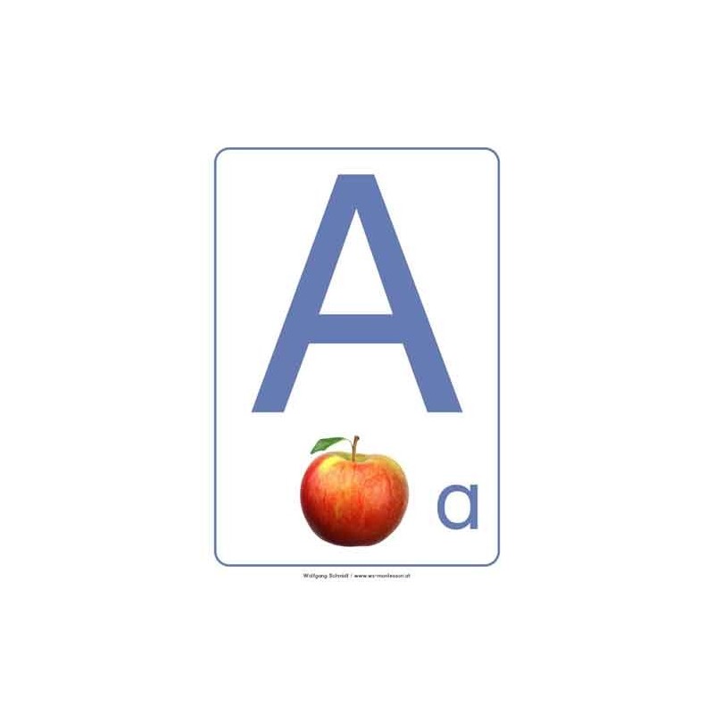ABC floor posters for kindergarten A4
