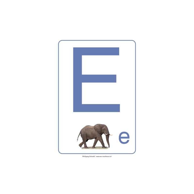 ABC Bodenplakate für Kindergarten A4