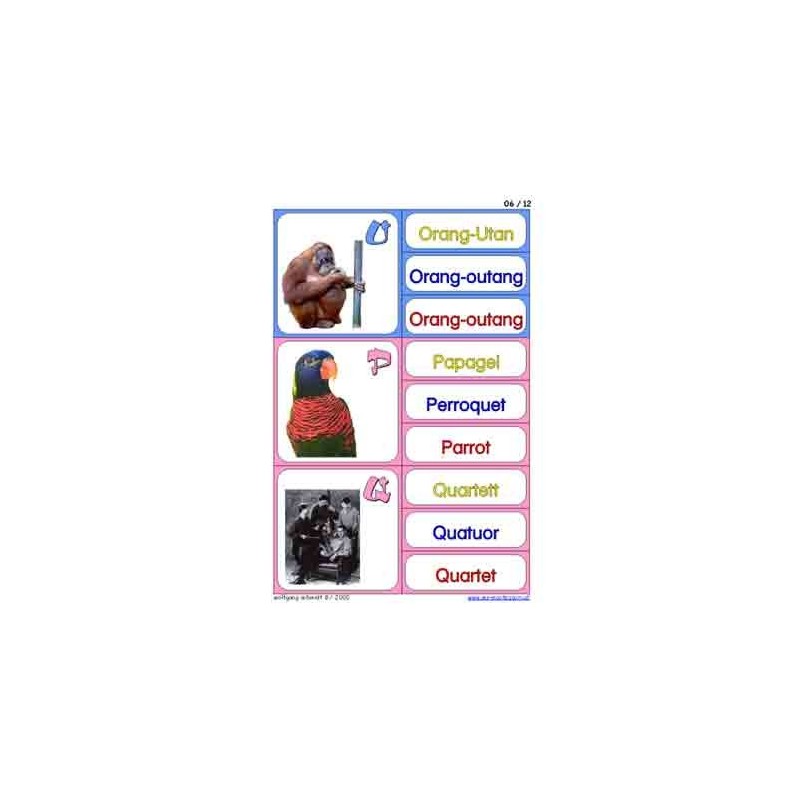ABC in multiple languages with interact. Educational software