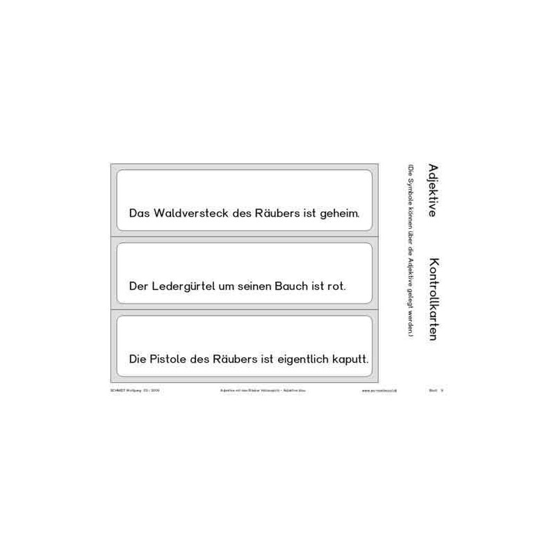 Adjektive mit dem Räuber Hotzenplotz, Adj. blau