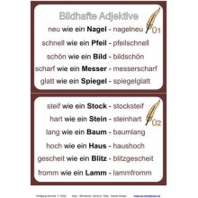Pictorial adjectives, adj. Brown