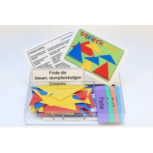 Dreieckspiel, Adjektive blau
