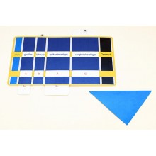 Dreieckspiel, Adjektive blau