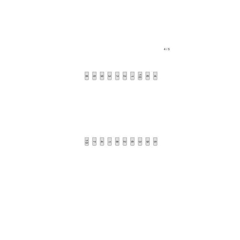 Multiplication tables - bracket cards