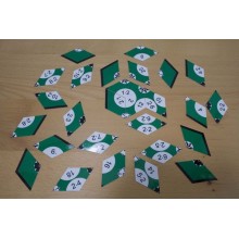 Násobiace tabuľky - položené diamanty