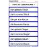 Gegensätze, Adj. blau