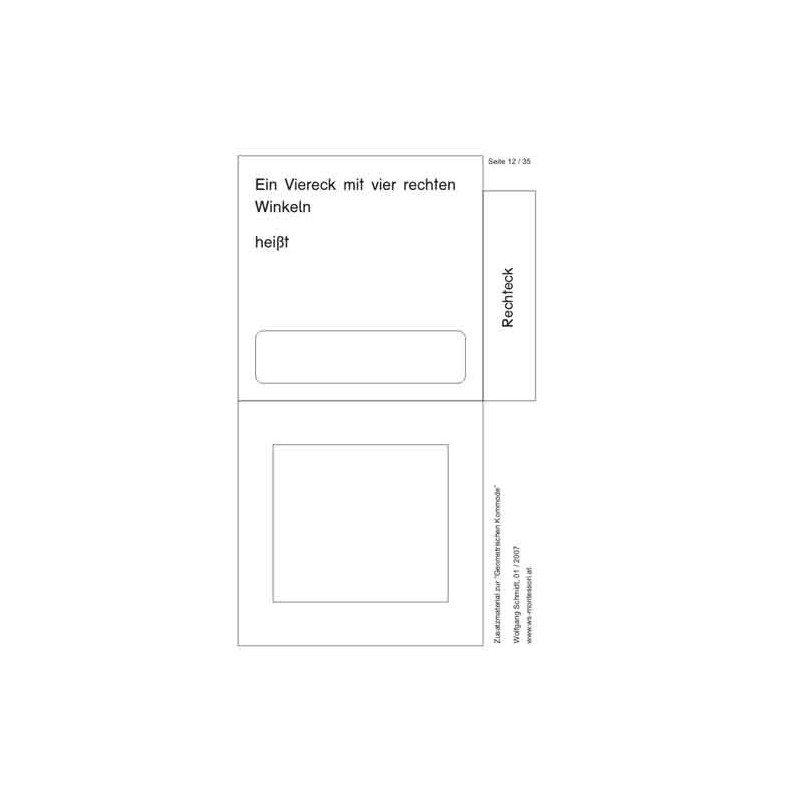 Geometrische Formen - Karten