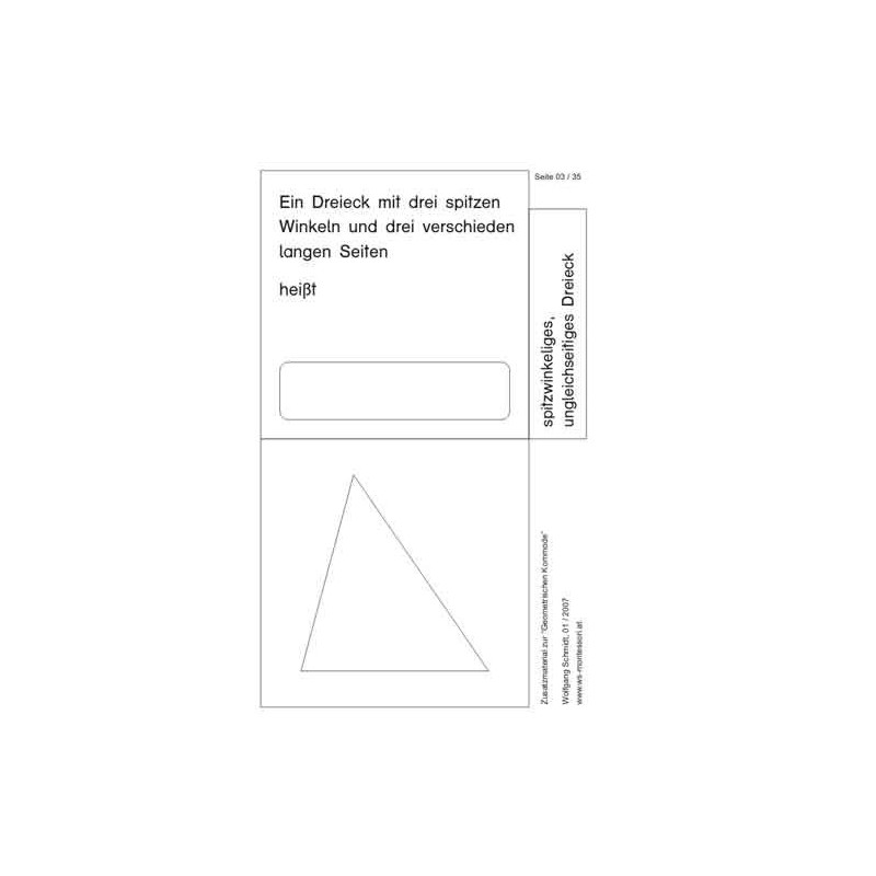 Geometrische Formen - Karten