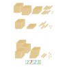 Goldenes Perlenmaterial Arbeitskartei