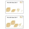 Goldenes Perlenmaterial Arbeitskartei