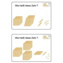 Goldenes Perlenmaterial Arbeitskartei
