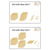 Goldenes Perlenmaterial Arbeitskartei