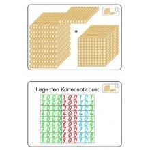 Goldenes Perlenmaterial Arbeitskartei