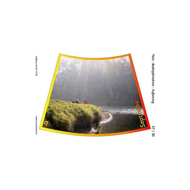 Annual circle for floor with photos 105cm